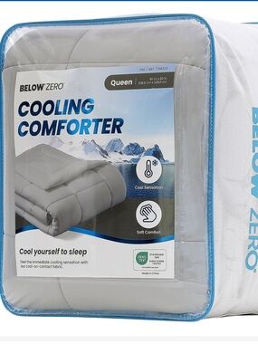 Below Zero Cooling Comforter - Light Gray